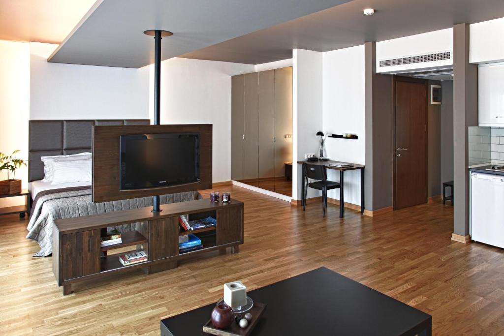TV a/nebo společenská místnost v ubytování Apartman Istanbul