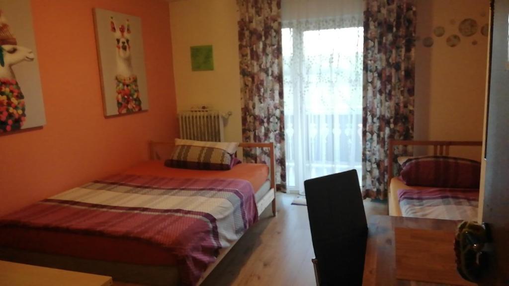 Postel nebo postele na pokoji v ubytování Monteurzimmer Beate Ackermann