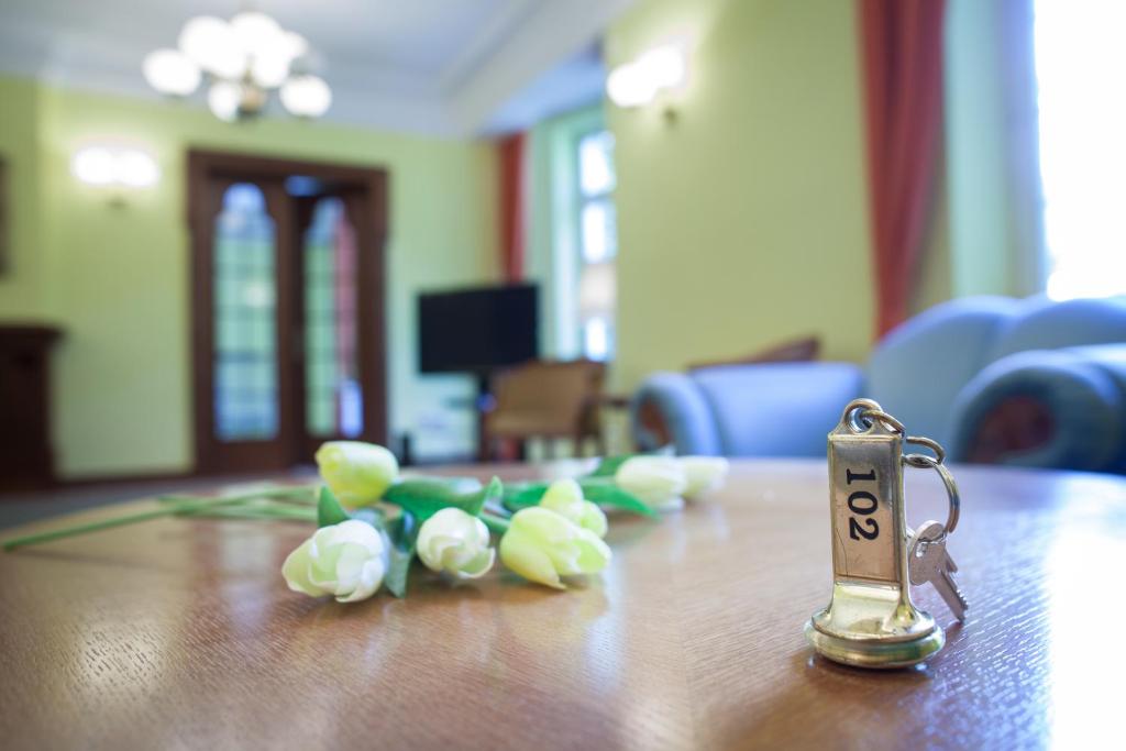 TV a/nebo společenská místnost v ubytování Retro Hotel Villa Ostrava