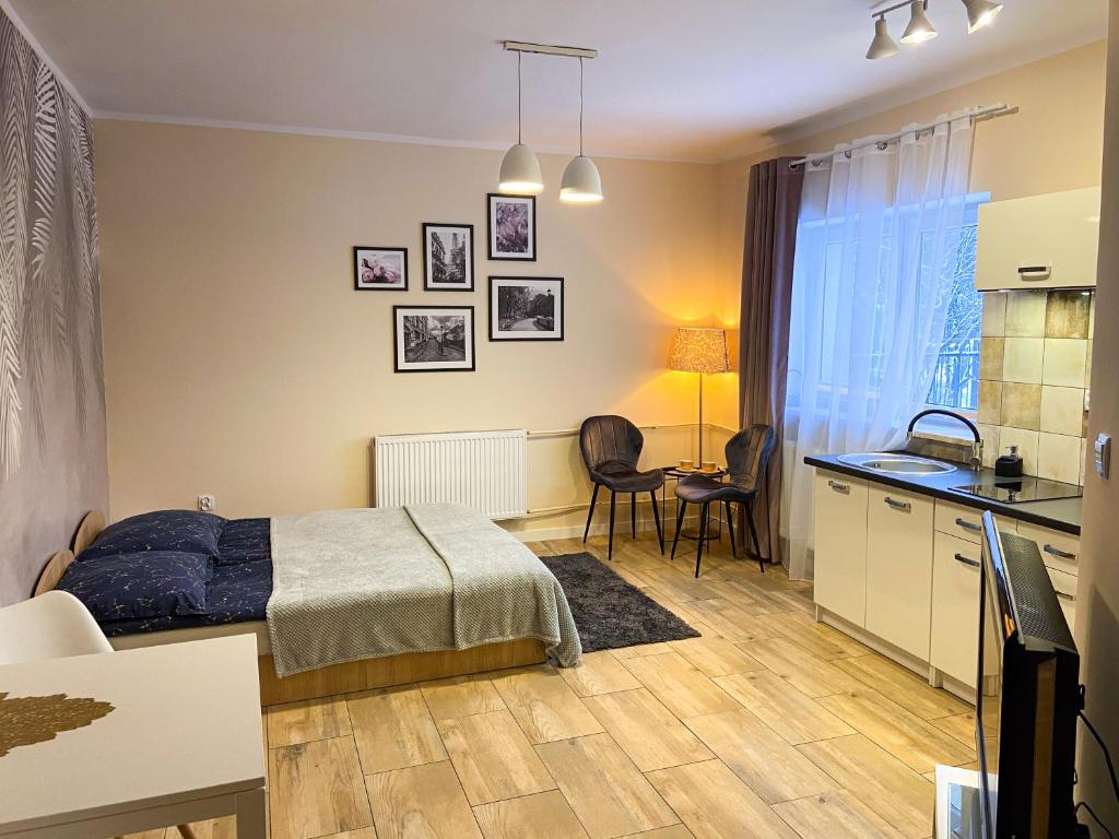 Mokka Apartament - プライベートバスルーム付きのダブルまたはツインルーム