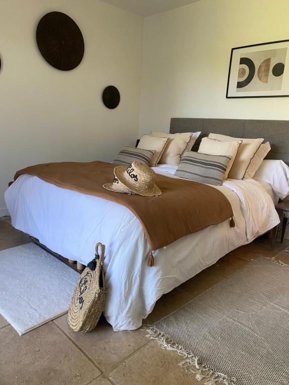 Postel nebo postele na pokoji v ubytování Le Clos de la Chèvre Sud