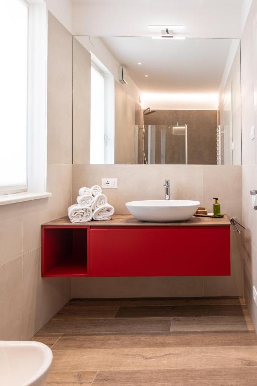 Koupelna v ubytování Re Ottone Rooms