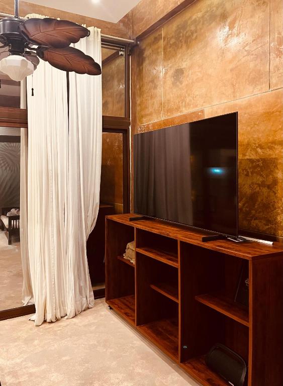 TV a/nebo společenská místnost v ubytování Hotel "Ala Residencias"