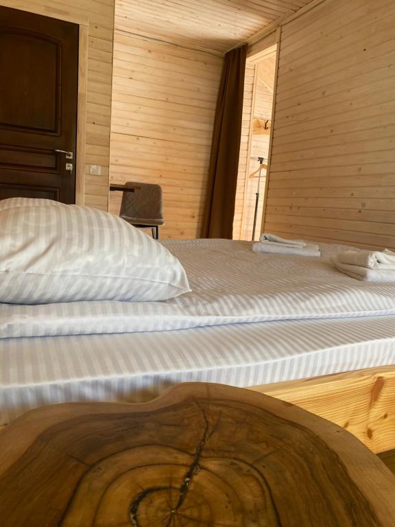 Postel nebo postele na pokoji v ubytování Chalet Ivanna