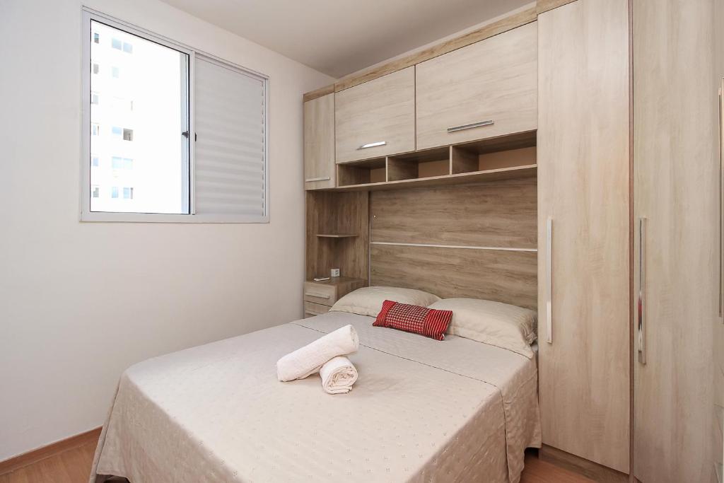 Postel nebo postele na pokoji v ubytování Ap Cloe com piscina próximo ao Aeroporto