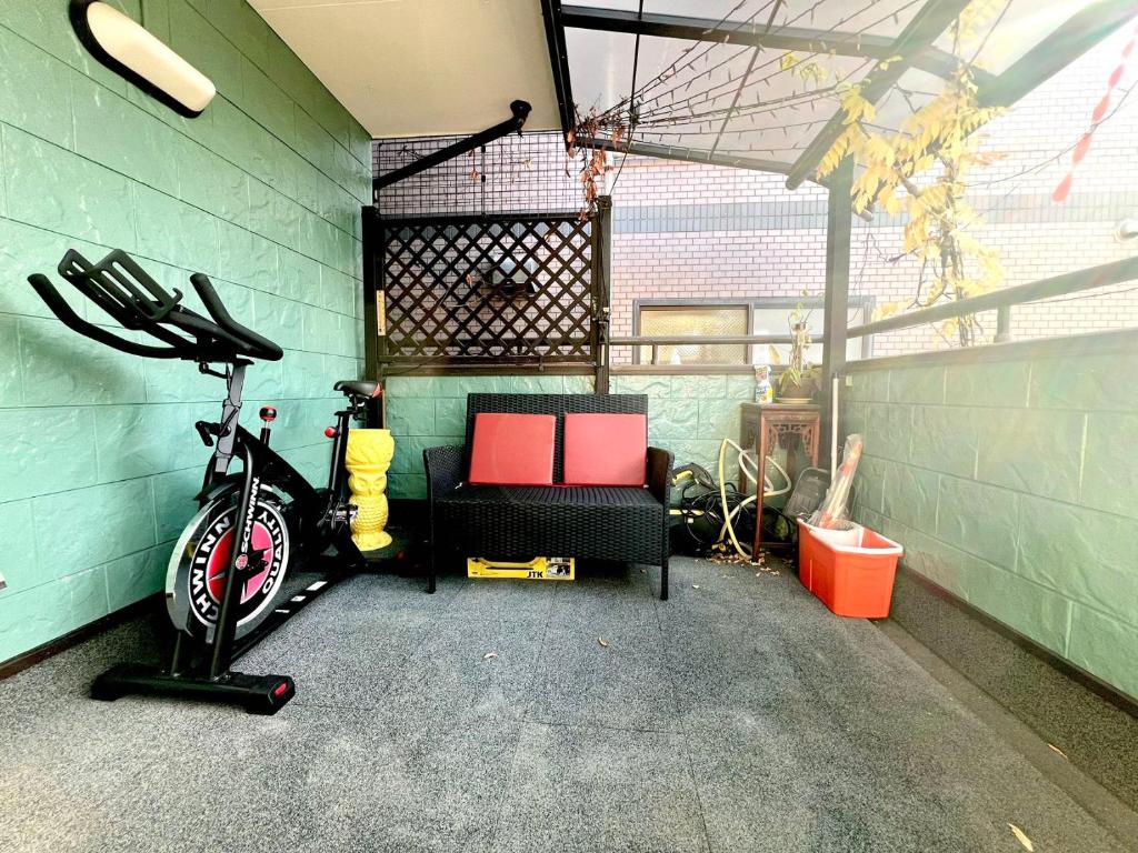 Fitness centrum a/nebo fitness zařízení v ubytování Kenki Kawaguchi House