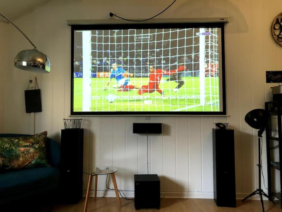 TV a/nebo společenská místnost v ubytování Studio cinéma