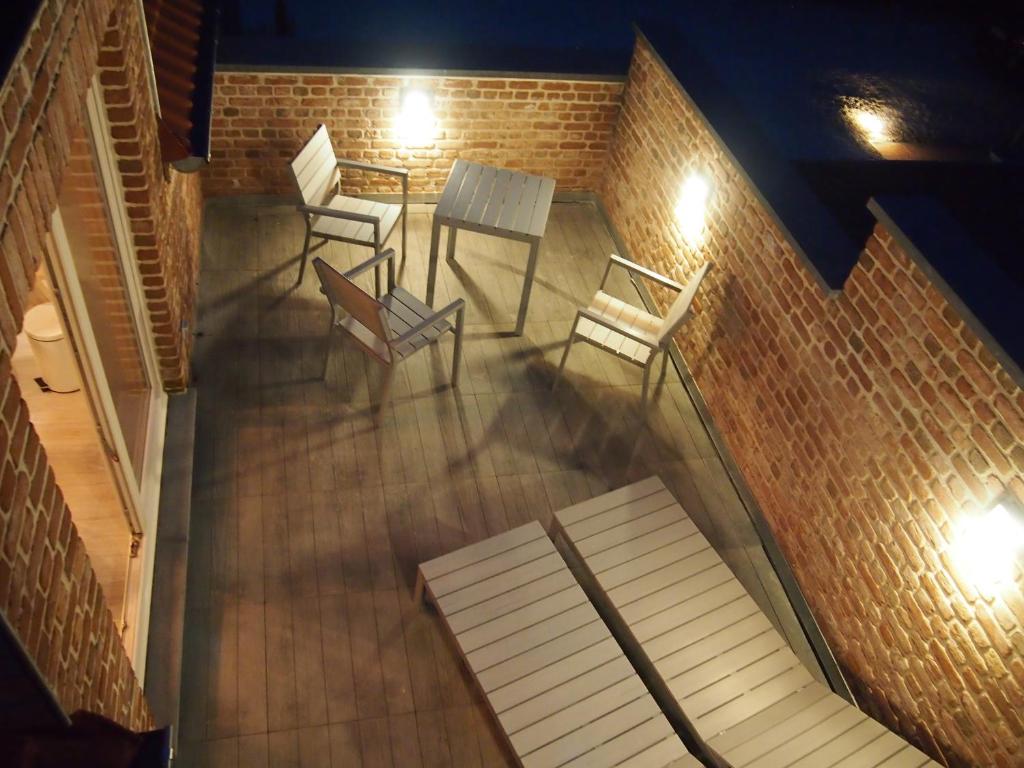 Balkón nebo terasa v ubytování Archipel Holiday Cottage
