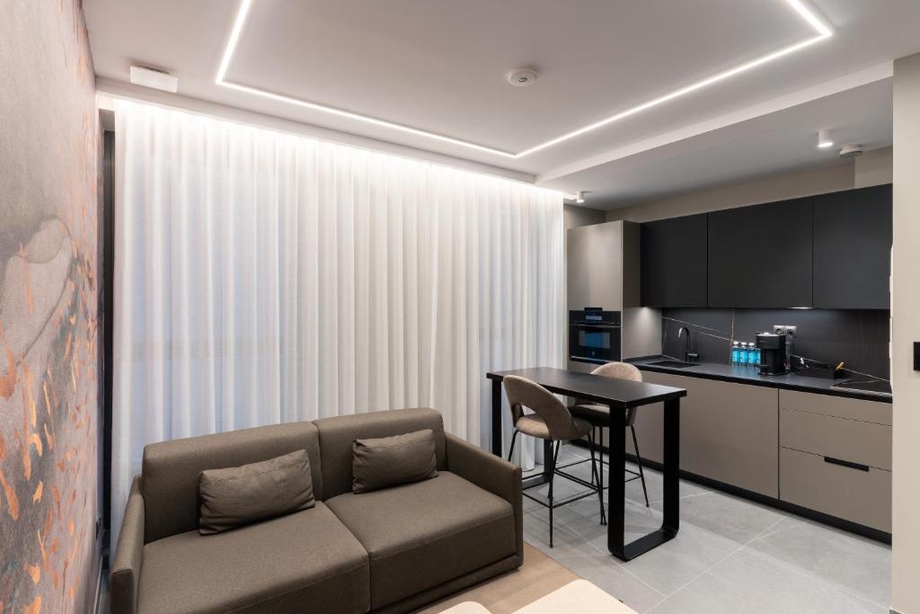 Kuchyň nebo kuchyňský kout v ubytování Mauro Suites