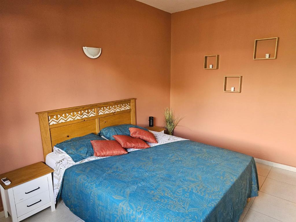 Postel nebo postele na pokoji v ubytování Villa du marquis avec piscine