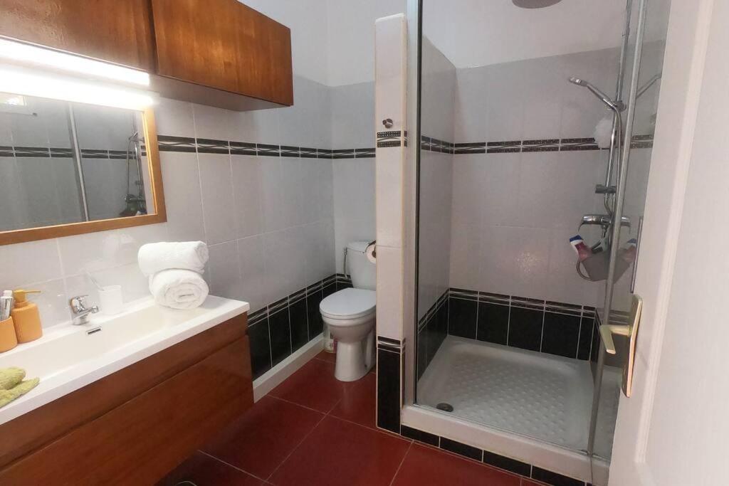 Koupelna v ubytování APPARTEMENT "TI NID" Villa Bel Kay Nou
