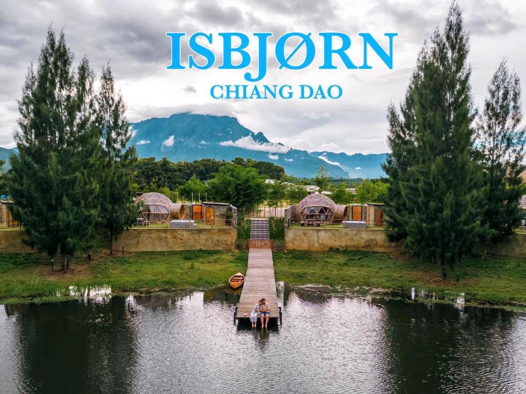 a book cover of the island of iseland chinese channel documentary at Isbjorn chiangdao in Chiang Dao