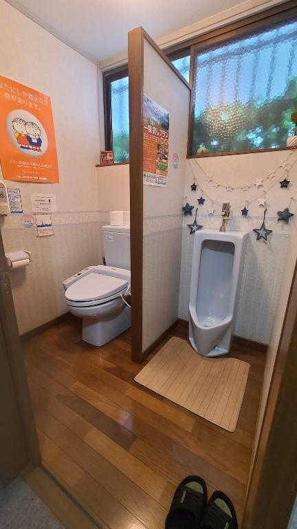 Koupelna v ubytování Guest House Gamigami