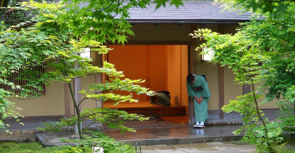 Ryokan Imai外面的花园