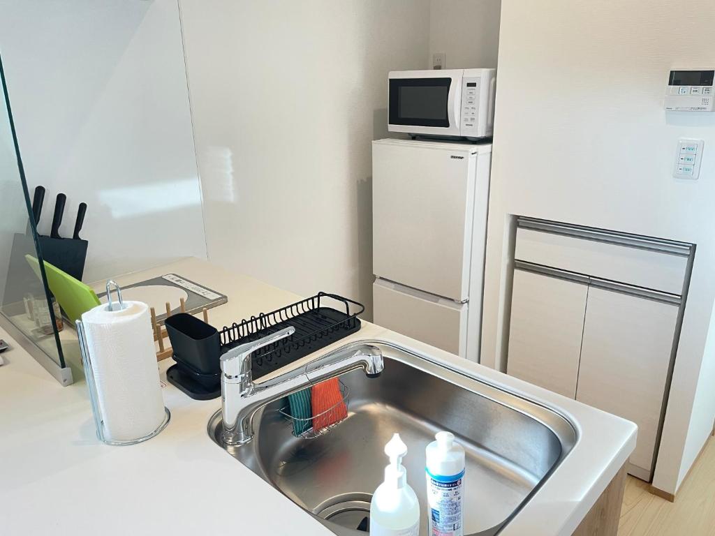 Dapur atau dapur kecil di Kawaguchiko base camp uphill slope - Vacation STAY 42125v