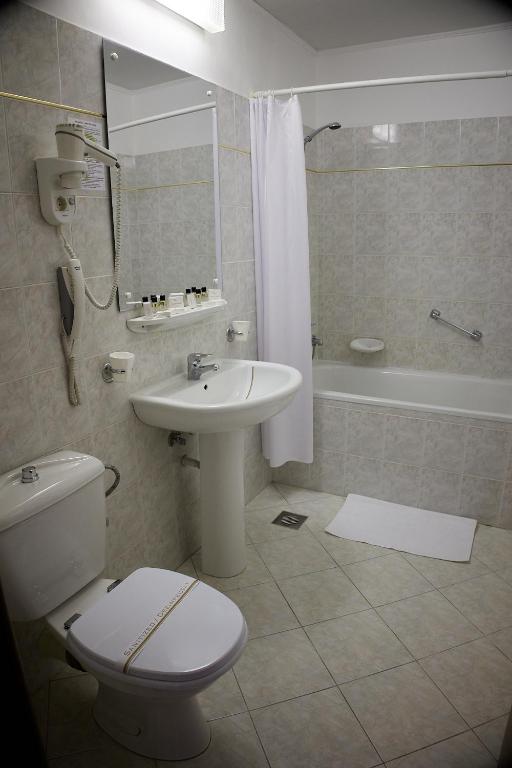 Koupelna v ubytování Hotel Belvedere
