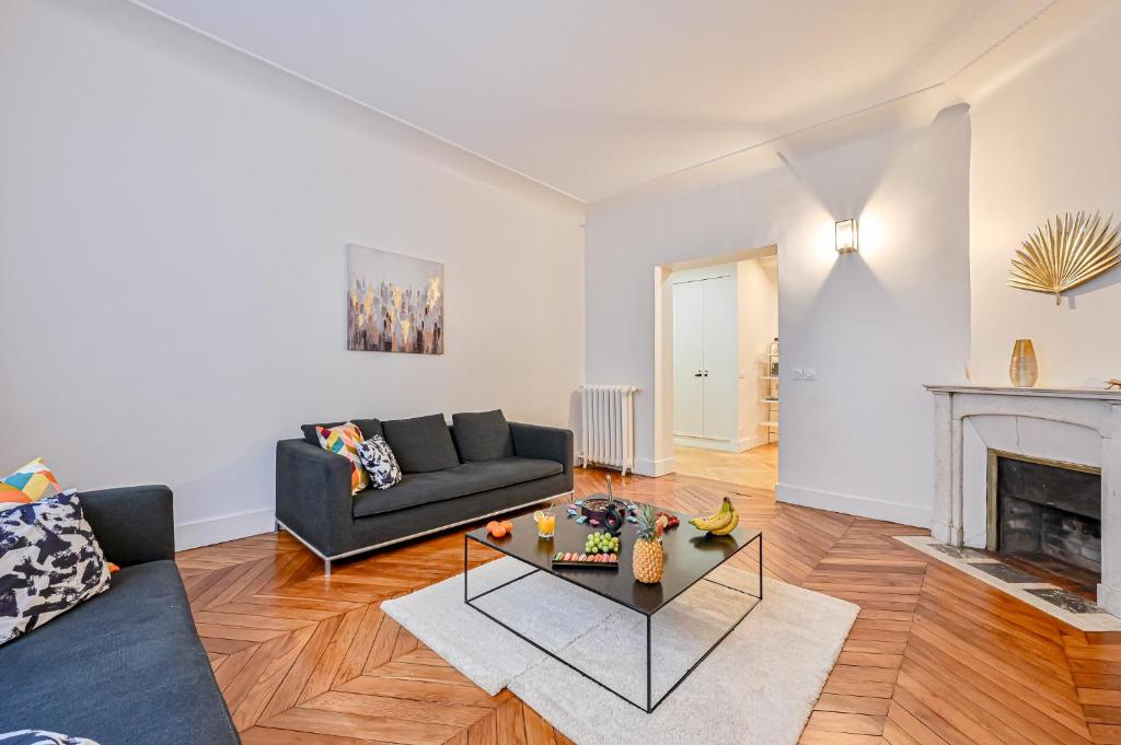 Istumisnurk majutusasutuses Magnifique Appartement de luxe &amp; familial avec Parking - Paris 16