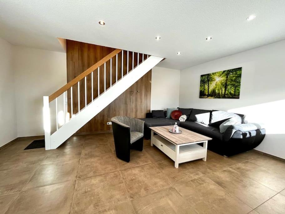 Posezení v ubytování Ferienhaus Leni Bettwäsche Handtücher inkl