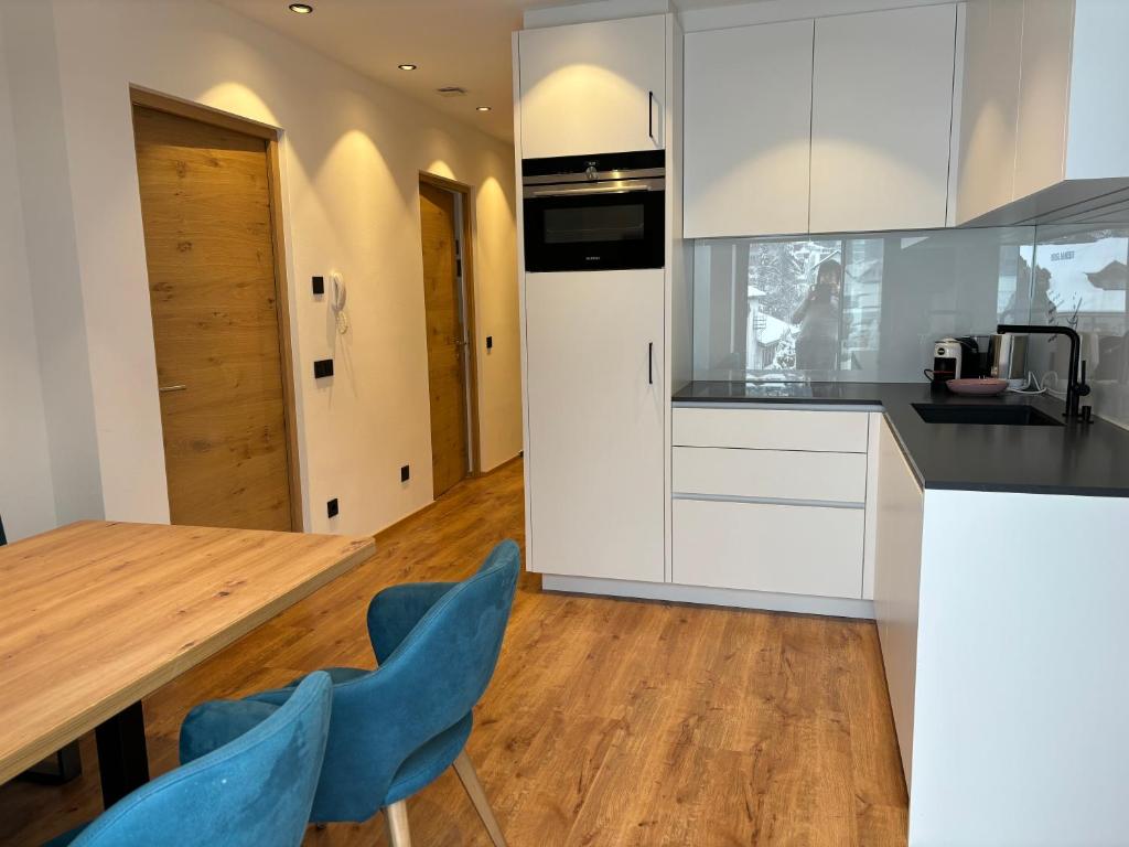Kuchyňa alebo kuchynka v ubytovaní Appartements Pedescin