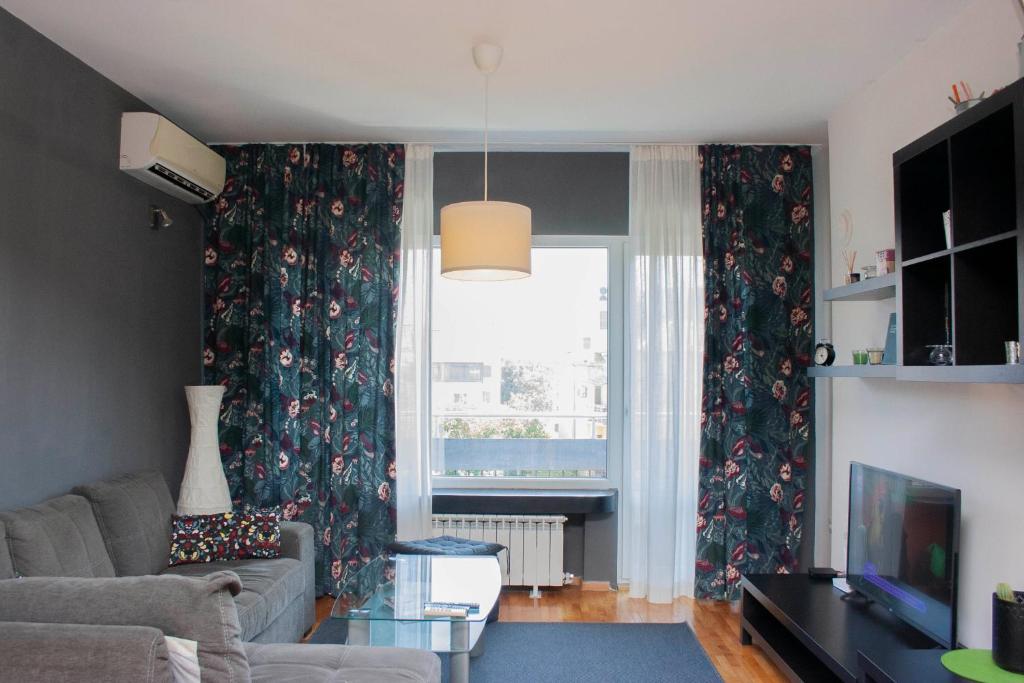 TV a/nebo společenská místnost v ubytování Sunny Central Apartment