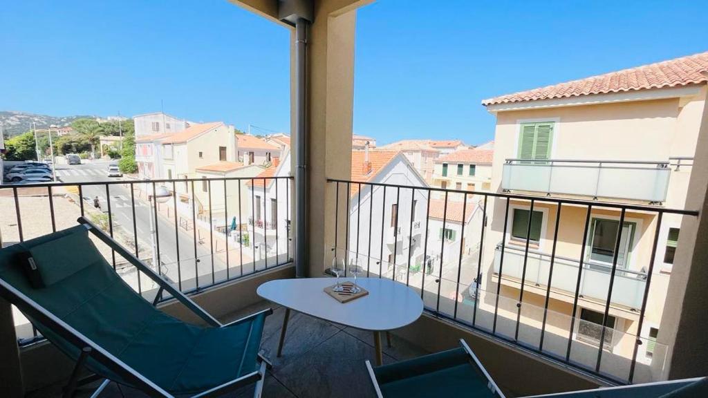 Μπαλκόνι ή βεράντα στο Appartement Citadella 1 Calvi