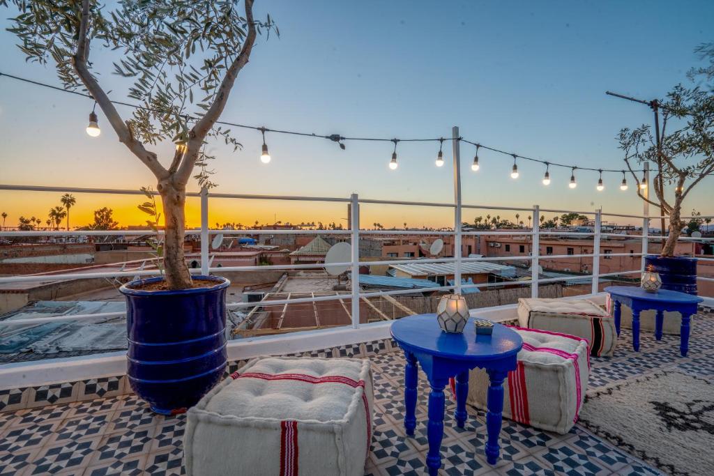 Balkón nebo terasa v ubytování BÔ Riad Boutique Hotel & Spa