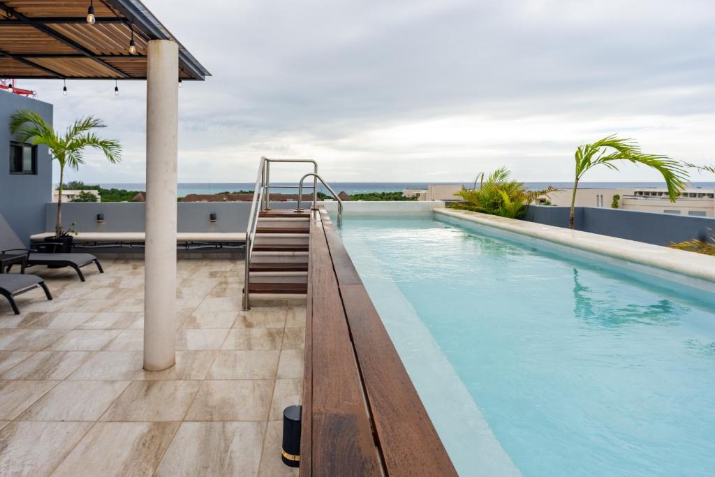 Bassein majutusasutuses Casa Bonita Playa del Carmen või selle lähedal