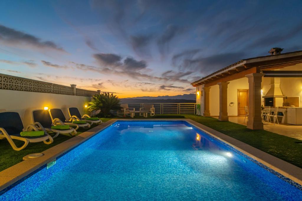 The swimming pool at or close to Can Serra -Santa Margalida-