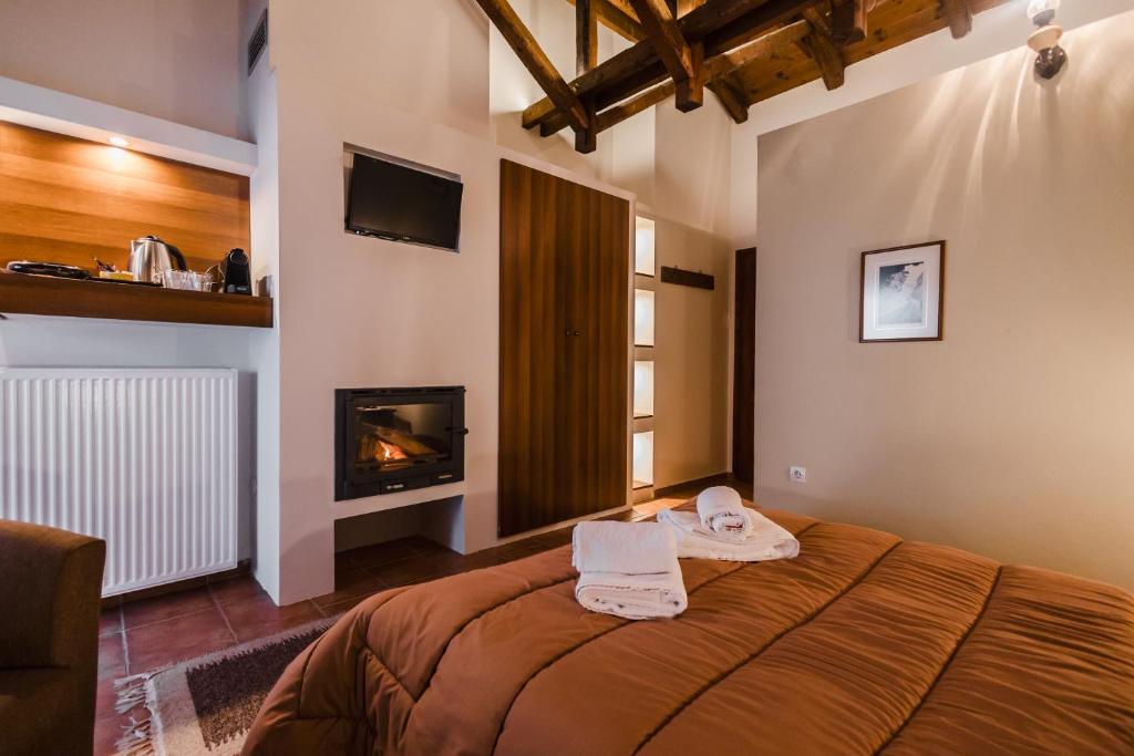 Postel nebo postele na pokoji v ubytování Guesthouse Armakas