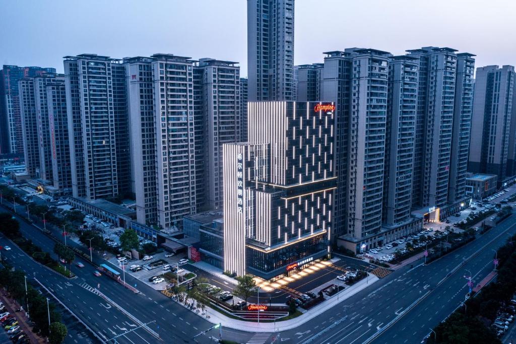 Nespecifikovaný výhled na destinaci Guigang nebo výhled na město při pohledu z hotelu