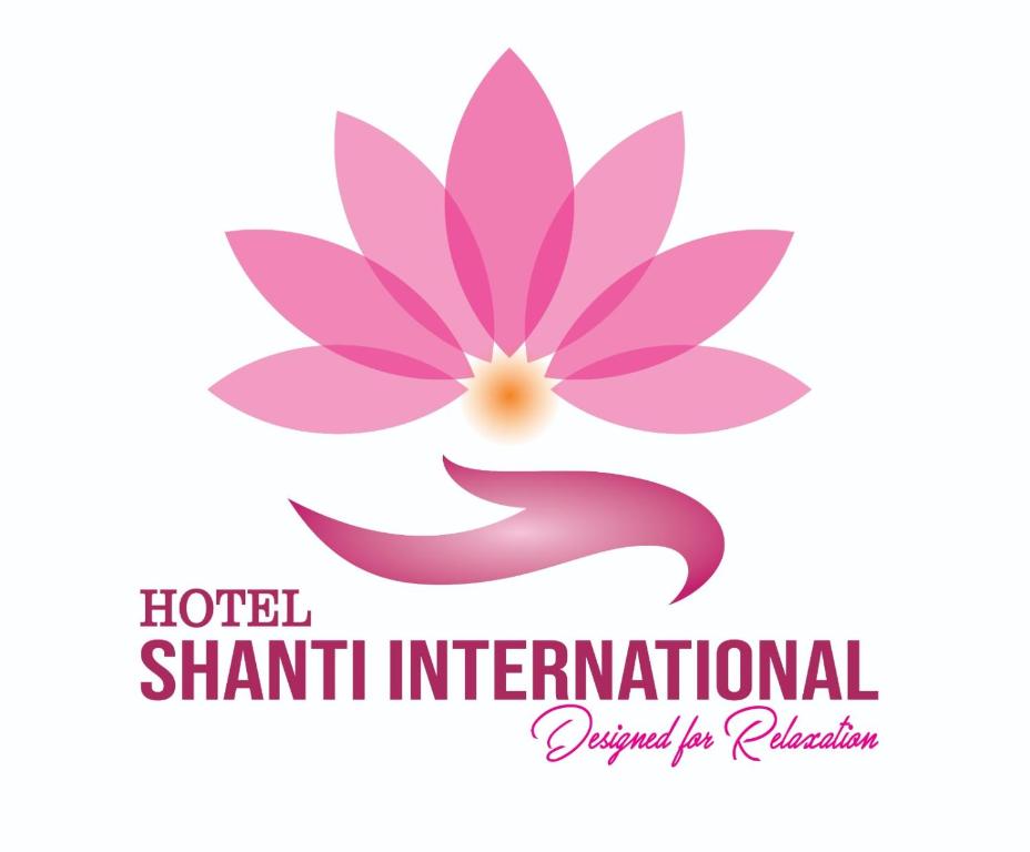 un vector ilustrativo de una flor rosa para tratamiento internacional de hierbas en Hotel Shanti International en Deoghar