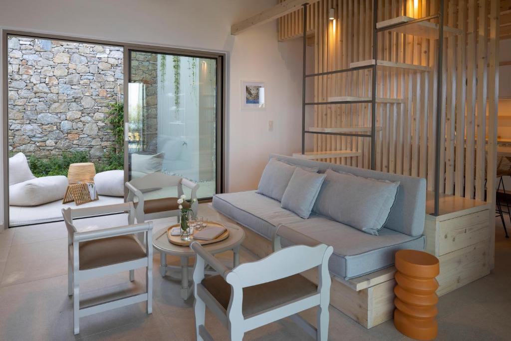 Posezení v ubytování Atrium Villas