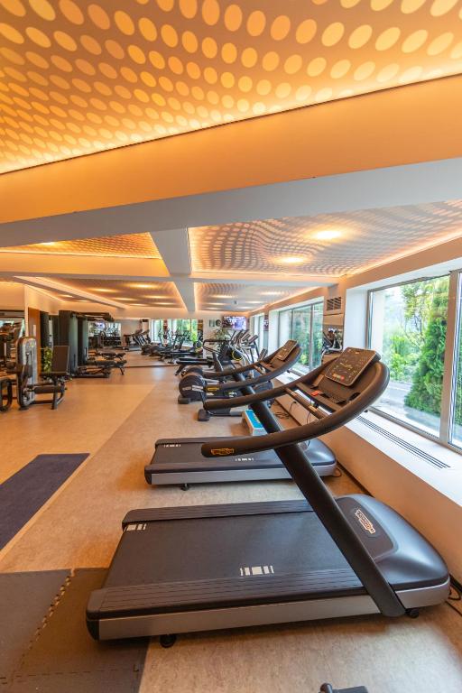 Fitness centrum a/nebo fitness zařízení v ubytování Hotel Belvedere