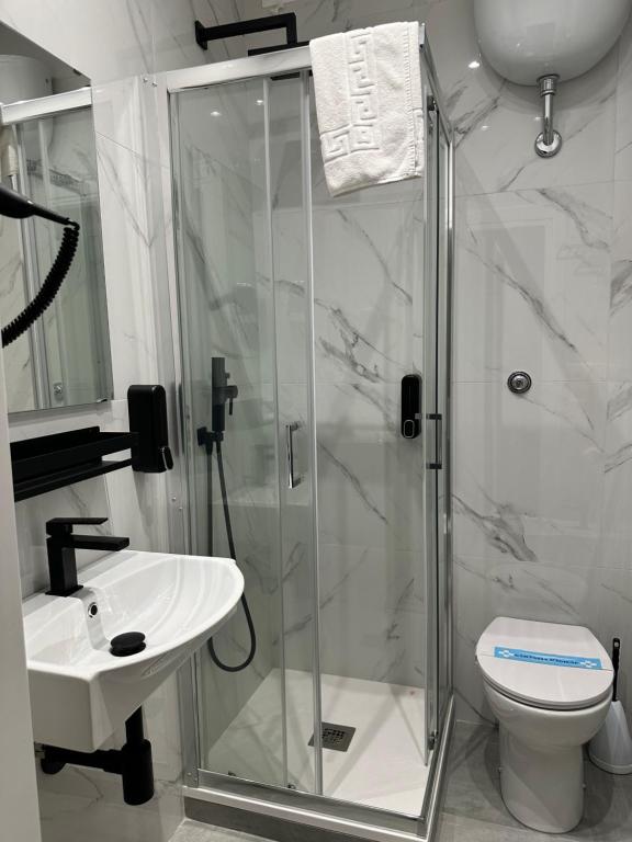 Koupelna v ubytování Hotel Sol Levante