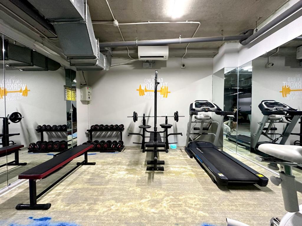 Fitness centrum a/nebo fitness zařízení v ubytování 22Land Classic Suites