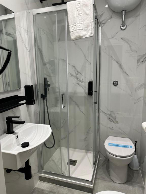 Koupelna v ubytování Hotel Sol Levante