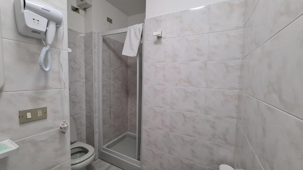 Koupelna v ubytování Albergo Meublé Aurora