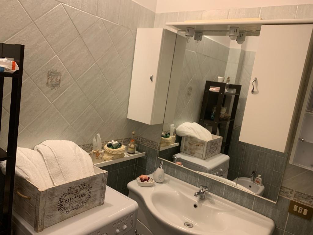 Koupelna v ubytování Taverna relais