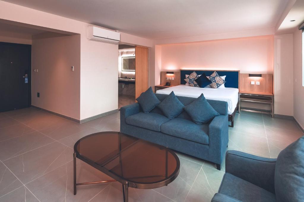 Posezení v ubytování Lyz Business Hotel Piura