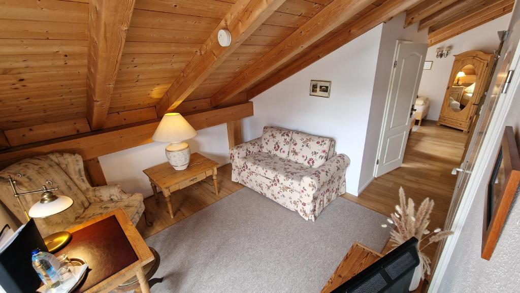 Postel nebo postele na pokoji v ubytování Hotel Ferienhaus Fux