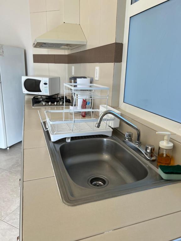 Kuchyň nebo kuchyňský kout v ubytování Privada 400
