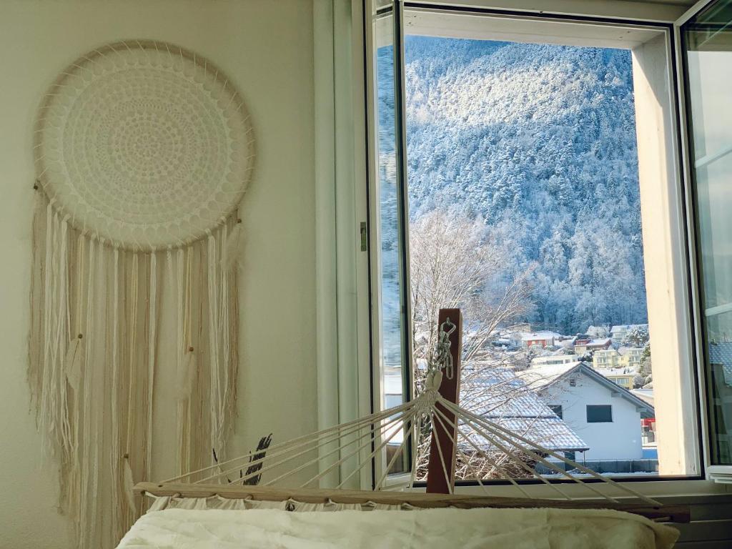 Nespecifikovaný výhled na hory nebo výhled na hory při pohledu z apartmánu