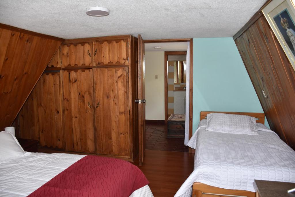 Postel nebo postele na pokoji v ubytování CHALET LOS PINOS
