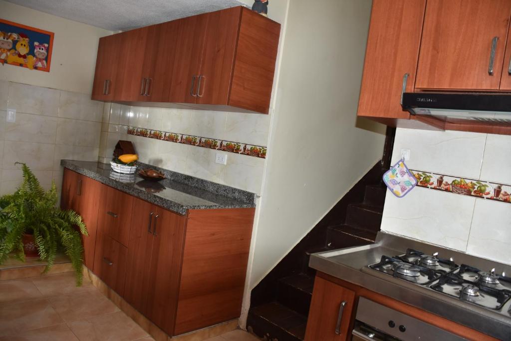 Kuchyň nebo kuchyňský kout v ubytování CHALET LOS PINOS
