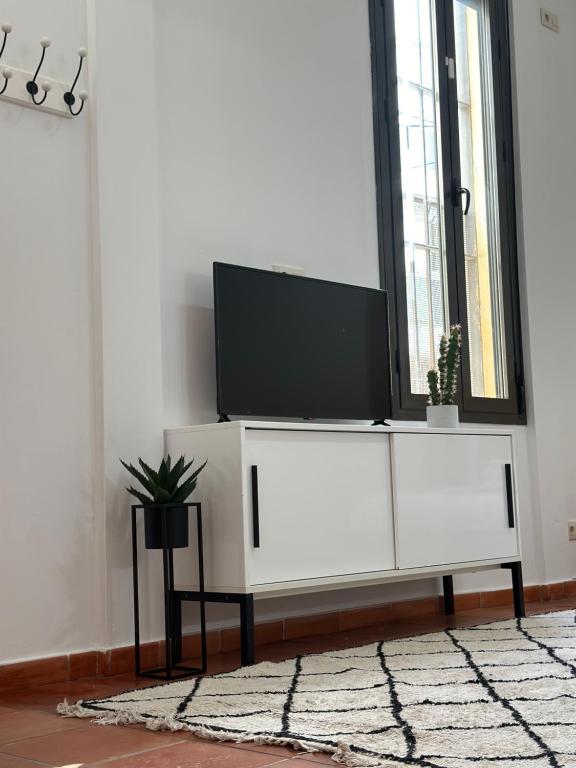 TV a/nebo společenská místnost v ubytování Suite Alameda