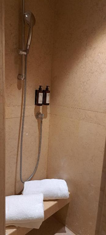 Koupelna v ubytování Hotel Brun