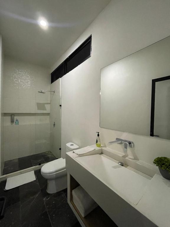 Koupelna v ubytování Hotel Suites La Negra