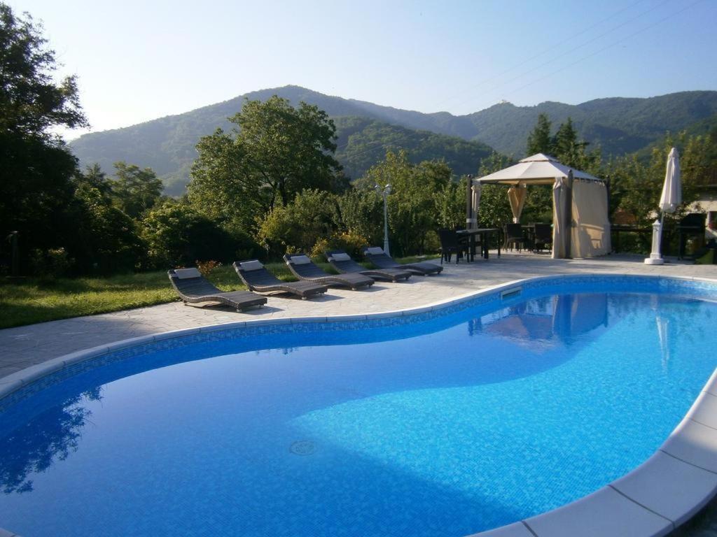 Bazén v ubytování Villa Rosetta wellnes relax nebo v jeho okolí
