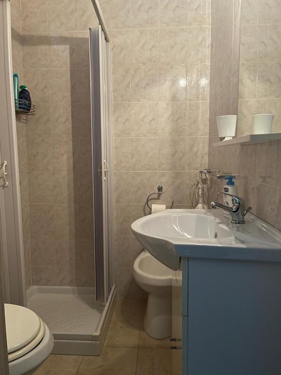 Koupelna v ubytování Salento b&b Trepuzzi