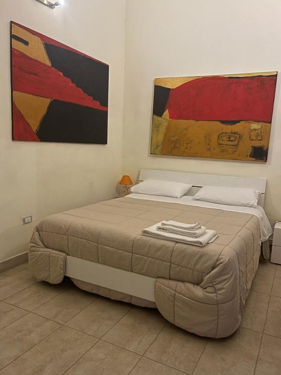 Postel nebo postele na pokoji v ubytování Salento b&b Trepuzzi